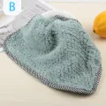 Non-stick Oil Wiping Towel Non-linting Hangable coral fleece double-sided rag　ZHIXING. 