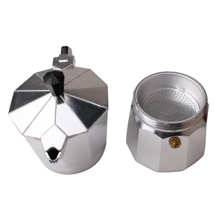 （New）Aluminum Italian tove Top/Moka Epreo Coffee Maker/Percolator Pot Tool 50Ml