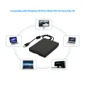 USB External Floppy Disk Drive Portable 3.5 inch Floppy Disk Drive USB Interface Plug and Play Low Noise for PC Laptop Black. 