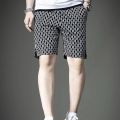Shorts Men's2023Summer Thin Trendy Plaid Bermuda Shorts Quick-Dry Pants Men's New Men's Slim Cropped Pants. 