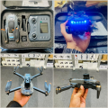 P15 Pro Drone with Screen Remote Controller + 2 Batteries – Foldable 4K HD Camera RC Quadcopter, FPV Aerial Photography. 
