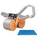 Automatic Rebound Abdominal Wheel, 4d Ab Roller With Elbow Support, Ab Wheel Roller With Knee Mat, 2 In 1 Ab Roller Wheel & Plank Trainer For Core Strength Training Home Gym Fitness. 