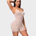 Yfashion Women Cotton Shapewear Non-marking Abdomen High Elastic ummy Control High Waist Sling Bodysuits color. 