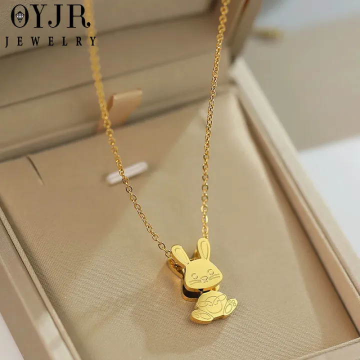 OYJR%20Rabbit%20Kwentas%20Stainless%20Necklace%20for%20Women%20Non%20Fade%20Pendant%20Gold%20Chain%20Nicklace%20Jewelry%20-%20Image%205