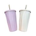 5 Colors Coffee Cup Sleek 201 Stainless Steel 304 Stainless Steel Vacuum Cup Large Capacity Insulation Cup for Outdoor. 
