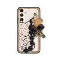 Cartoon protective case Phone Case For Samsung Galaxy A17 Back Cover silicone Waterproof Black pearl pendant cute. 