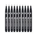 Sipa 8Pcs Black Thin Liner Pens Mini Liner Fineliner Drawing Pens for Artist Illustration Technical Drawing Office Documents. 