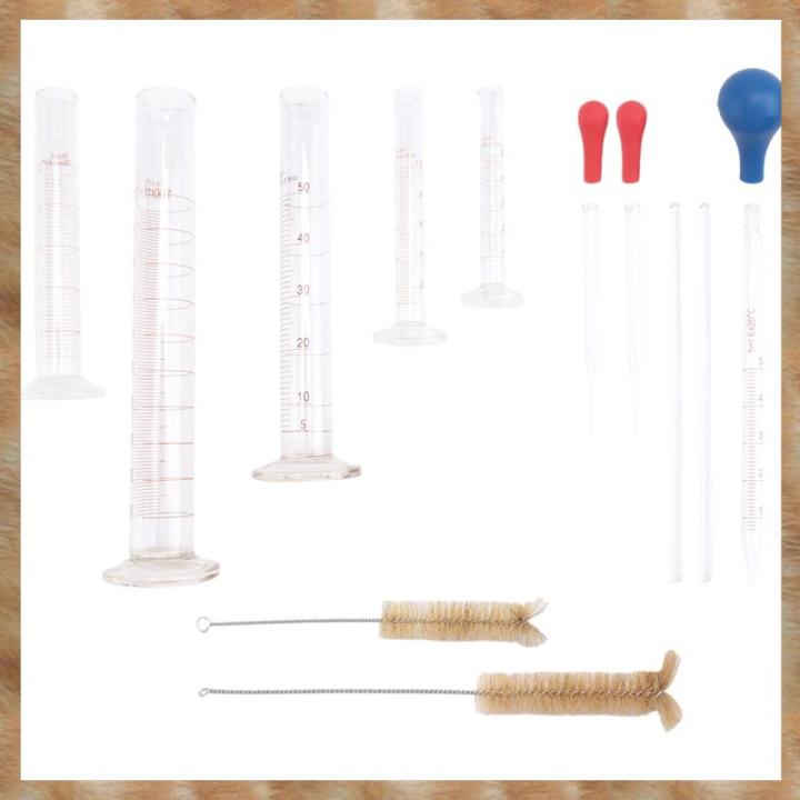 The Graduated Rods Kqueebee Graduated Cylinder Set,Borosilicate Glass Measuring Cylinders ...