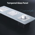 Wallpad White Glass Panel Wall Switch Function Key Only DIY Free Combination 52*52mm 1 2 3 4 5 Multiple Frame. 