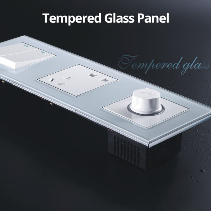 Wallpad%20White%20Glass%20Panel%20Wall%20Switch%20Function%20Key%20Only%20DIY%20Free%20Combination%2052*52mm%201%202%203%204%205%20Multiple%20Frame%20-%20Image%203