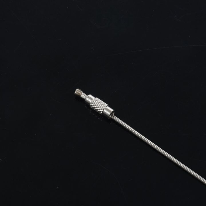 60Pcs%20Stainless%20Steel%20Screw%20Locking%20Wire%20Keychain%20Cable%20Key%20Rings%20Outdoor%20Accessory%20-%20Image%202