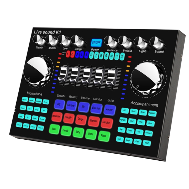 K1 Live Sound Card Portable Bluetooth Sound Card