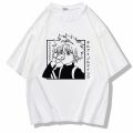 Summer Short Sleeve Anime Full Time Hunter Loose Casual Print SportsTT-shirt round Neck Couple Men's Couple T-shirt. 