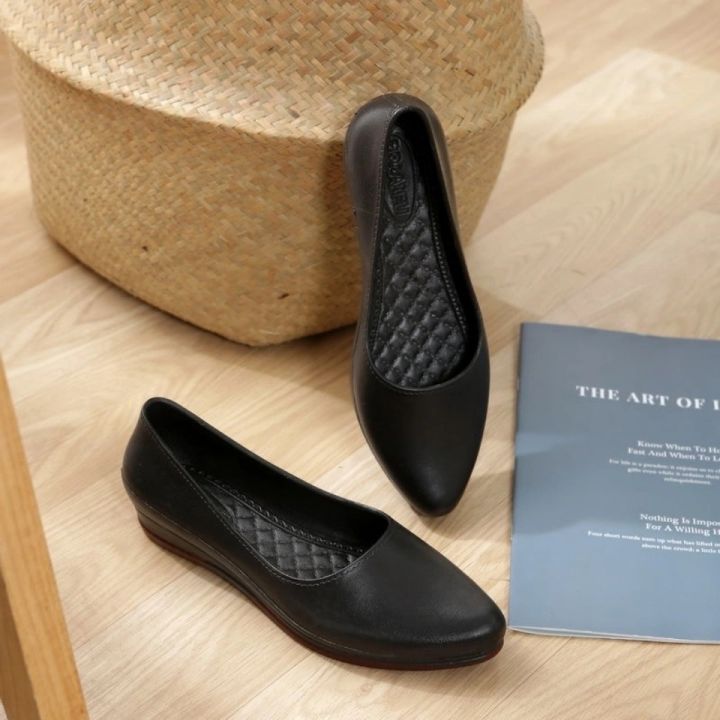 Women's%20black%20Rubber%20shoes%20ladies%20office%20shoes%20School%20shoes%20TPR%20sole%20-%20Image%202