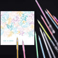 Highlight Color Pen 0.5 mm Extra Fine Point Pens Gel Ink Pens for Drawing Sketching Illustration Adult Coloring Journaling Set of 12. 