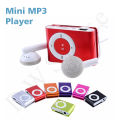 Mini MP3 Player USB Digital Portable Metal Clip Support Micro SD. 