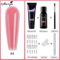 Monja 6Pcs/Set Nail Art Extension Kit Acrylic Uv Gel Nail Files Nail Molds Builder Painting Brush Slip Solution Diy Manicure Set. 