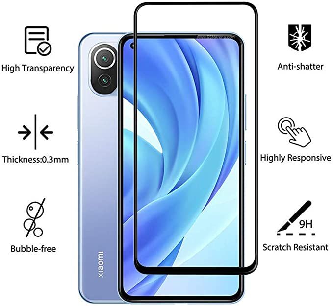 Full Glue Screen Protector for Mi 11 Lite 5G NE Full Glue Tempered Glass