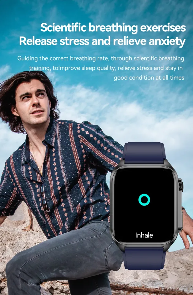 ECG+PPG Smartwatch Blood Sugar Bluetooth Call Fitness Tracker