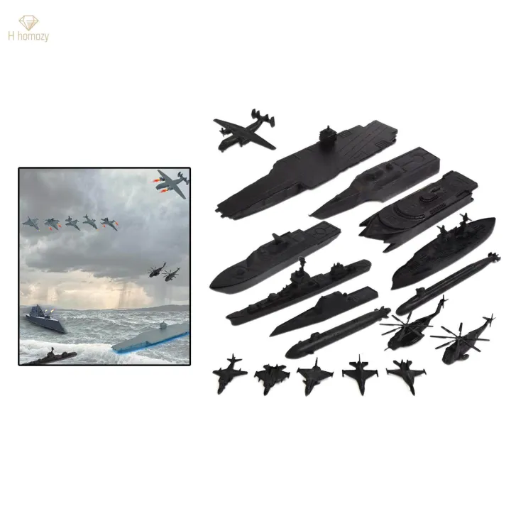 17x%20Naval%20Ship%20Building%20Blocks%20and%20Supply%20Ship%20with%20Small%20Scale%20Model%20Planes%20Fun%20-%20Image%203