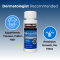 Kirkland Signature Minoxidil 5% Topical Solution for Hair & Beard Growth – 1 Month Supply + Premium Dropper – USA Imported. 