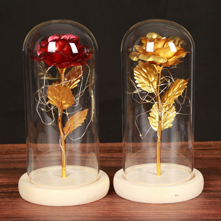 Glass%20Rose%20Flower%20Gift%20Exquisite%20Luminous%20Rose%20In%20Glass%20Dome%20-%20Image%208