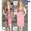 BBYP Printer nighty Unique Comfortable printed colourfull Style Night Dress red purple pink blue pest black 2 Part For Night Wear Fashion Sleepwear Honeymoon Night Dress For Women printed nighty Comfortable and Night Wear for Woman gown long semis long to. 