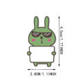【HOT】 75Pcs Cute Animal Name Stickers Cute Rabbit Name Tags Stickers For Classroom Water Bottle Lunch Box Laptop School Supplies. 