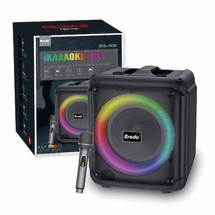 Brodu%20BTS-1935%206.5"%20Portable%20Bluetooth%20Karaoke%20Speaker%20with%20Wireless%20Microphone%20-%20Image%206