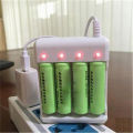 USB 18650 AAA and AA Charger 4 Slots AC 110V 220V Dual For 18650 Charging Rechargeable Lithium Charger. 