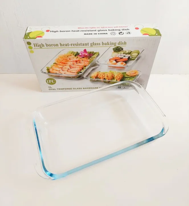 Baking%20Dish%201L%20Pyrex%20Glass%20High%20Boron%20Heat%20Resistant%20Glass%20Cake%20Plate%20Oven%20Bakeware%20Dessert%20Dish%E2%80%8B%20Kitchenware%20-%20Image%209