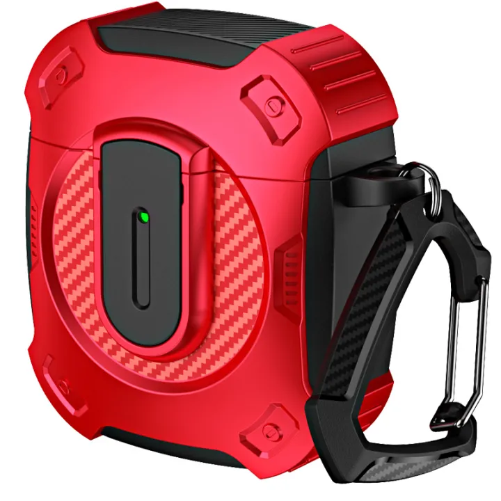 Lereach%20For%20AirPods%201%20_%202%20Cover%20Case%20Grai%20Carbon%20Brazing%20Armor%20TPU+PC%20Cover%20Resistant%20Shockproof%20Full%20Body%20Protector%20Case%20-%20Image%208