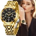 Ladies Watch Stainless Steel Luxury Quartz Analog Business Chain Casual Wrist LIGEx Watches For Girls Women Love Gift - Silver Green. 