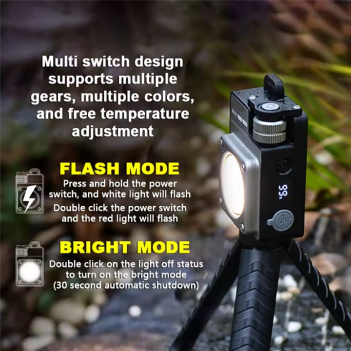Keychain%20Light%20120-3500LM%20Rechargeable%20Flashlight%20Multifunctional%20Magnetic%20Base%20Portable%203000mAh%20Battery%20Work%20Light%20-%20Image%202