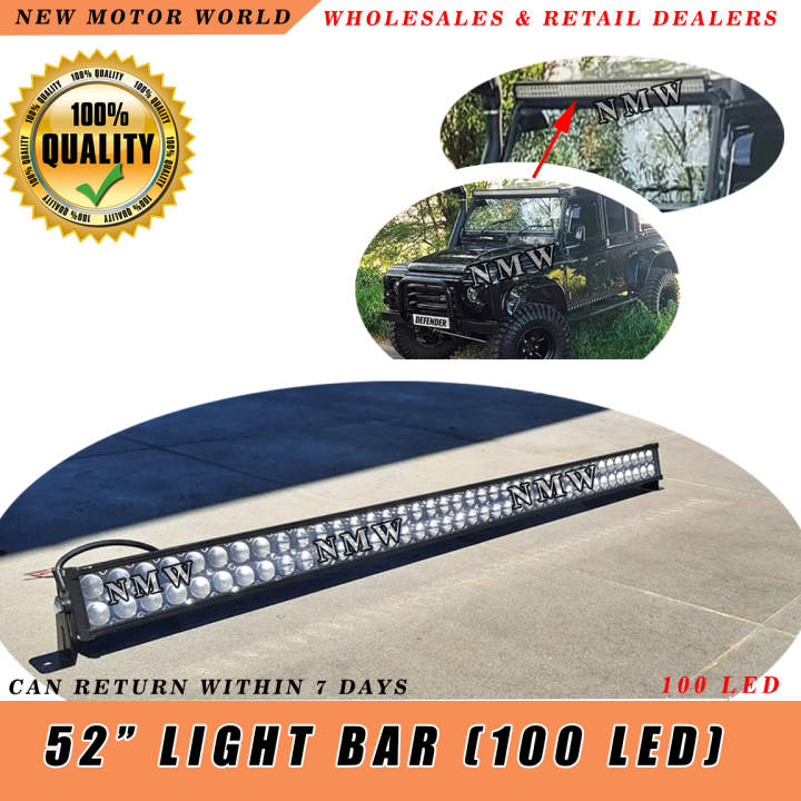 52 Inch Light Bar Roof Rack Top Mount, LED working Light Bar Universal Jeep Light