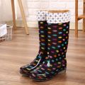 Fashion Non-Slip Waterproof Rain Boots Women's Mid-Calf Tendon Bottom Rain Shoes Women's High-Calf Waterproof Overshoe Wear-Resistant Rain Shoes Women's Short Tube. 