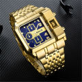 Oulm brand fashion business, large dial, luxury, style, quartz men's watch. 