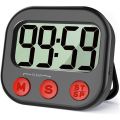 Kitchen Timer, Digital Visual Timer Magnetic Clock Stopwatch Countdown Timer, Large LCD Screen Display for Cooking. 