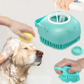 【Fast Delivery 1-4 day】Pet Dog Shampoo Silicone Brush - Cat Massage Comb & Grooming Scrubber (2.7oz/80ml) - Soft Rubber Brushes for Bathing and Short Hair. 