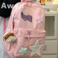 Milky Yellow Girl Cute Schoolbag XINGX ins  Backpack College Student Soft Girl Japanese Backpack College Style Lightweight. 