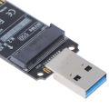 M.2 NVME SSD to USB 3.1 Adapter PCI-E to USB-A 3.0 SSD Internal Converter Card. 