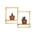 Wooden Wall Décor / Plant Wall Shelf / Wooden Wall Shelf / Decorative Wall Décor / wooden / Wall Hanging Shelf / Wooden Plant Holder PW102. 