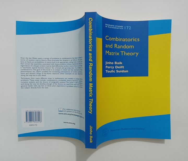 Combinatorics and Random Matrix Theory: 172