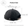 Vocoal Cap For Men Dome Melon Beanie Hats Adjustable Docker Cap Fashion Men's Landlord Hat H-ip Hop B-rimless Hat Spring And Summer Street T-rend Melon Hat Embroidery Retro Cap. 