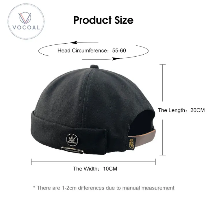 Vocoal%20Cap%20For%20Men%20Dome%20Melon%20Beanie%20Hats%20Adjustable%20Docker%20Cap%20Fashion%20Men's%20Landlord%20Hat%20H-ip%20Hop%20B-rimless%20Hat%20Spring%20And%20Summer%20Street%20T-rend%20Melon%20Hat%20Embroidery%20Retro%20Cap%20-%20Image%206