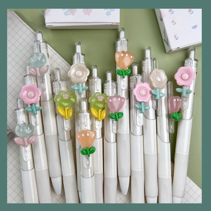 1/2pcs%20Cute%20Mini%20Flower%20Gel%20Pens%20Black%20Ink%20Neutral%20Pens%20Kawaii%20Korean%20Stationery%20Kids%20Gifts%20Writing%20Tools%20School%20Office%20Supplies%20-%20Image%202