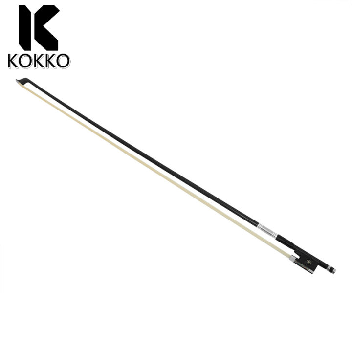 KOKKO Violin Bow 4/4 Full Size Student Violin Bow Well Balanced Carbon Fiber Horse Hair Violin Accessories For Professional Player Beginner