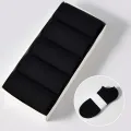 3pairs Mens Socks Boat Black Business Solid Color Breathable Comfortable High Quality Ankle. 