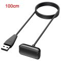 100cm/50cm USB Charger For Fitbit Charge 5 Charging Cable For Fitbit Luxe USB Charging Charger Dock With Reset Function. 