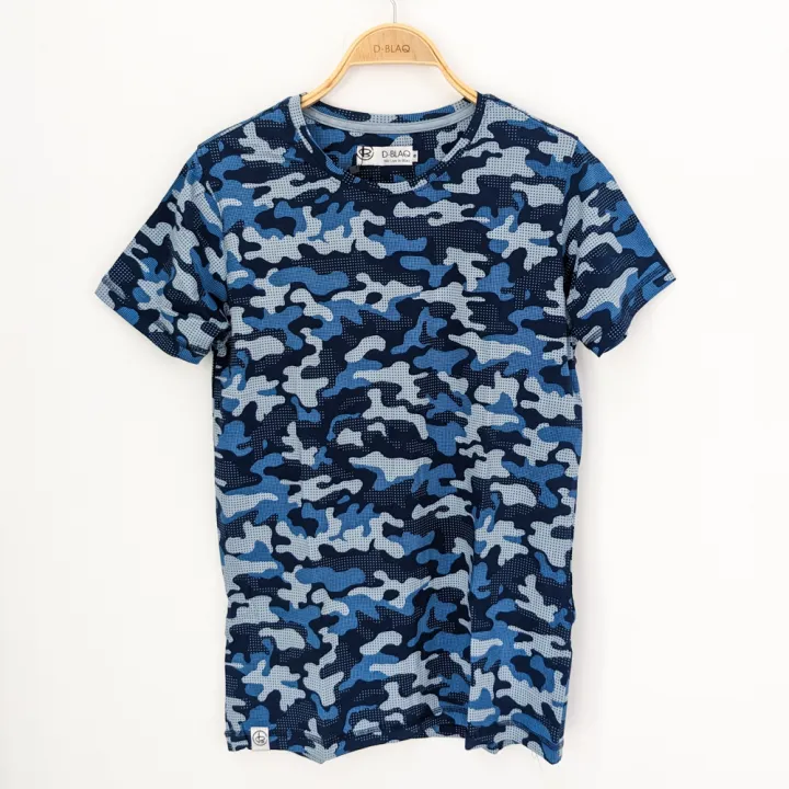 D-Blaq Men's Printed T-shirt in Blue